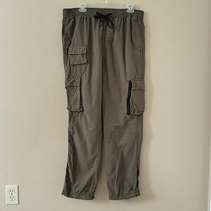 Aeropostale Mens Army Green Utility Cargo Pants Casual Trendy Y2K - Size Large